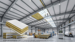 Barrière <span class=keywords><strong>vapeur</strong></span> en polypropylène blanc WPSK, écologique, pour isolation industrielle, avec membrane en kraft, pour conduits CVC et <span class=keywords><strong>laine</strong></span> <span class=keywords><strong>de</strong></span> <span class=keywords><strong>verre</strong></span> - Product Image 4