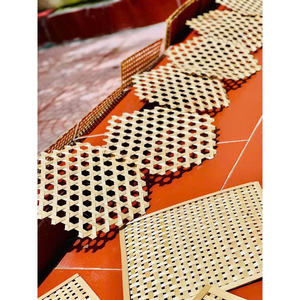 Meilleure vente de décoration murale de nombreuses formes grille tissée en bambou tenture murale en bambou sangle de bambou - Product Image 4