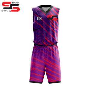 Maillots de basket-ball de qualité supérieure en gros, ensembles de basket-ball imprimés par sublimation, uniformes de basket-ball personnalisés OEM pour hommes - Product Image 1