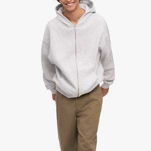 Vente en gros Streetwear pour hommes sweat-shirt à capuche surdimensionné en coton épais vierge délavé à l'acide épaules tombantes pour hommes - Product Image 2