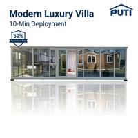 Cabane de luxe Apple de 26 m², maison préfabriquée modulaire avec salle de bain, prête pour hôtel ou complexe hôtelier