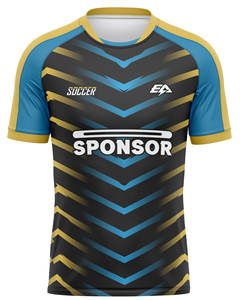 เสื้อฟุตบอลโพลีเอสเตอร์100% สั่งทำโลโก้ได้ผ้านุ่มชื่อเลขเสื้อสโมสรแบบสั่งทำ - Product Image 2