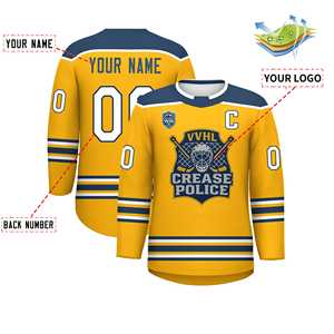 Camiseta de Hockey Personalizada, Ropa de Equipo, Negra, Naranja y Blanca a Rayas, Cuello en V, Números y Letras Cosidos, Diseño de Logotipo, Tallas para Adultos y Jóvenes - Product Image 5