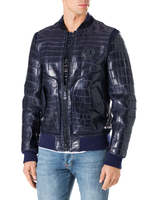 Blouson Bomber en Cuir pour Homme Hiver Décontracté Haute Qualité, Motif Tigre sur Toile, Col Montant, Fermeture Éclair, Service OEM Personnalisé