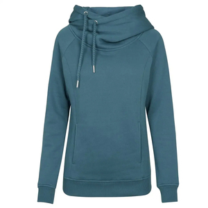 Trending Unisex High Collar Plain <b>Hoodies</b> With Side Pockets Women Hoodie Smart <b>Trendy</b> Hoody Custom Made for Ladies - Product Image 1
