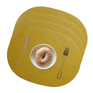 Platos de cuero y manteles lavables antideslizantes resistentes al calor para mesa de comedor diseño único - Product Image 6