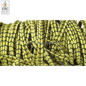 Wholesale Eco-Friendly Braids Laces Trim Tape Tresse Galon <b>Gold</b> Silver Sequin Polyester/Cotton Fabric Ceremonial Parade Uniform - Product Image 3