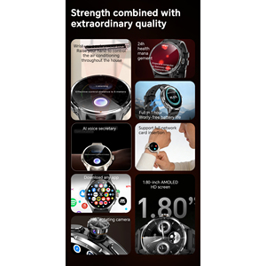 สมาร์ทวอทช์ H81 หน้าจอสัมผัส AMOLED ขนาด 1.6 นิ้ว พร้อมผู้ช่วยเสียง AI ติดตามการนอนหลับ อุปกรณ์สวมใส่ได้สำหรับทุกเพศ - Product Image 5