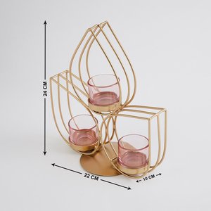 เชิงเทียนโลหะในบ้านสำหรับตกแต่งโต๊ะแท่นวางเทียนดีไซน์ใหม่ - Product Image 3
