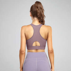 Sujetador deportivo de alta elasticidad para mujer de diseño Popular, Sujetador deportivo sin espalda de secado rápido para gimnasio, sujetadores deportivos para mujer - Product Image 1
