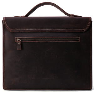 Sacoche pour ordinateur portable en cuir véritable durable pour hommes, meilleure conception avec fermeture éclair à un prix raisonnable - Product Image 6