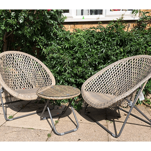 Tables et chaises de jardin d'extérieur écologiques en aluminium et rotin de style ferme moderne, confort premium, couleur/taille personnalisable, garantie 5 ans - Product Image 5