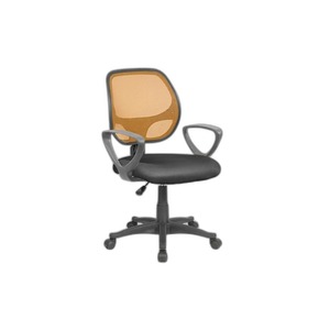 Atlanta Modern Orange/<b>Black</b> Mesh Task Office Chair Adjustable Headrest Staff Chair for Home Training Made Foam Aluminium PU Iron - Product Image 1