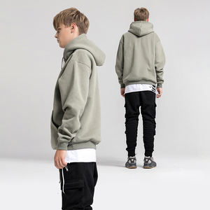 Sweat à capuche ODM personnalisé, réfléchissant, surdimensionné, unisexe, blanc, vintage, streetwear, respirant, avec broderie de sequins, pour l'hiver - Product Image 5