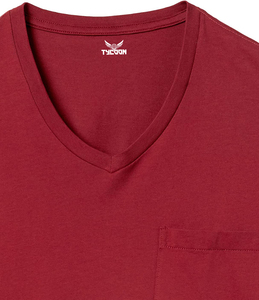 T-shirt à manches courtes en coton, logo personnalisé, décontracté, t-shirt rouge de première classe, qualité pour hommes, t-shirts du fabricant Pakistan - Product Image 5