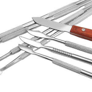 CE ISO Approved Dental Lab <b>Wax</b> Carving Knife Set Manual Power Source Containing 6 Surgical <b>Wax</b> Instruments for Dental Sculpture - Product Image 2
