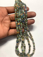 Perles de pierres précieuses brutes d'opale de feu naturelle éthiopienne TASBIYA GEMS, certifiées par un tiers, haute qualité, 7-9 mm, 16 pouces