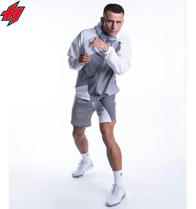 Custom High Quality Casual Print Polyester Patchwork Men Two Piece Set Nylon Windbreaker <b>Shorts</b> Set Tracksuit Sportswear for Men - Product Image 2