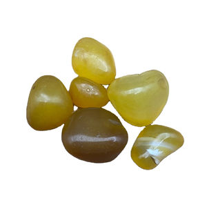 Tumble de ónix miel, Tumble de ónix amarillo perforado, Tumble de ónix amarillo cristal - Product Image 1