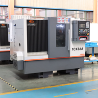 Nouvelle machine à tourner CNC à lit inclinable TCK36A de haute précision, commande GSK, mandrin à 3 mâchoires simple, contre-pointe hydraulique