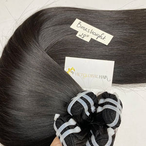 มัดผมมนุษย์แบบตรงสุดๆคู่ต่อผมธรรมชาติบริสุทธิ์100% - Product Image 1