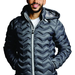 Venta al por mayor de Chaqueta larga de invierno Varsity personalizada para hombre cuello levantado impermeable acolchado burbuja al aire libre Puffer High Street - Product Image 1