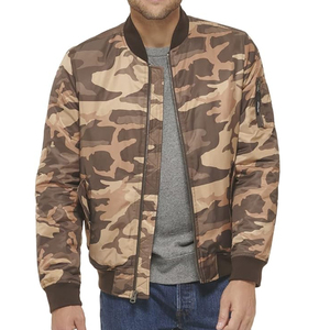 Venta al por mayor OEM personalizado hombres chaqueta de bombardero de nailon Slim Fit ligero a prueba de viento vuelo prendas de vestir chaqueta de bombardero de piloto - Product Image 2