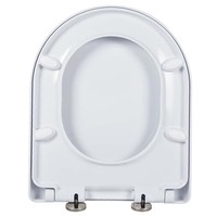 C.R Smart, siège de toilette en forme de U, design italien moderne, blanc, Duroplast, garantie 5 ans, utilisation à domicile, hôtel, salle de bain, ultra-fin