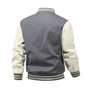 Graffiti Varsity Jacket Hommes Baseball À Capuche Polyester/Coton Enduit Respirant Coupe-Vent Fermeture Éclair École Universitaire - Product Image 2