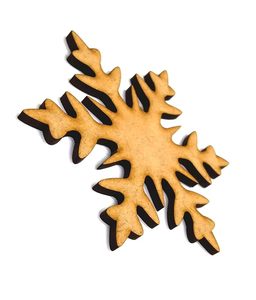 <b>Wooden</b> Hanging Christmas Snowflakes Xmas Decorations Decorative Holidays New Year Christmas Decoration Snowflake Ornament - Product Image 1
