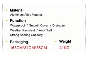ฝาปิดกระบะท้ายรถบรรทุกแบบพับเก็บได้ด้วยระบบไฟฟ้า พร้อมตัวล็อคทำจากอลูมิเนียมอัลลอยด์ เหมาะสำหรับรถ RAM Ranger Toyota Tundra - Product Image 3