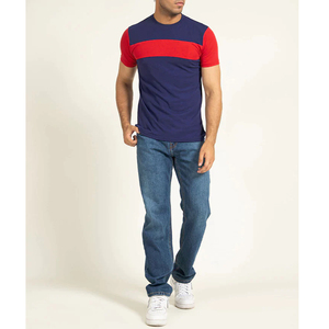 Camiseta tejida de verano para hombre, informal, holgada, 100% algodón, ecológica, transpirable, de secado rápido, lavado con ácido Vintage - Product Image 3