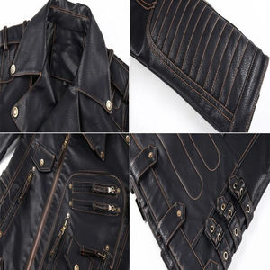 2026 High Quality Breathable Heavyweight Turn Down Collar <b>Racer</b> Black Genuine Leather <b>Jacket</b> Available Unique Colors & Design - Product Image 5