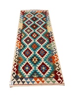 Alfombra Vintage Kilim Runner hecha a mano, tejido plano de lana, lana de alta calidad, diseño geométrico Tribal colorido, alfombra para pasillo, 1 pieza