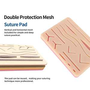 Suture <b>Practice</b> Kit for Medical Students - Suture <b>Pad</b> with Pre-Cut Wounds, Tools, Blades, Sutur Kit With Medic Instrument - Product Image 4