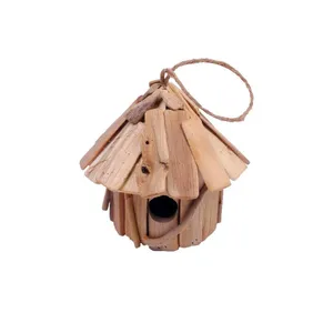 Bulk Suppliers Bird House Handmade Natural Wood Crafted Garden Decor Bird House Nest For Sale At Low Prices