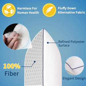 Envío rápido, almohada superior suave, ajustable lateral, lavable a máquina, almohada de relleno de repuesto - Product Image 6