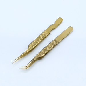 Pince à épiler pour extensions de cils Diamond Grip Gold Plasma, qualité supérieure, fabrication en usine, prix raisonnable, pince à épiler pour extensions de cils - Product Image 1