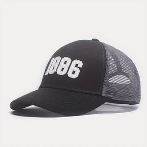 Gorro de camionero de malla de mezcla de algodón ligero para hombre, gorra deportiva ajustable con protección UV para exteriores y ciclismo, logotipo personalizado - Product Image 3