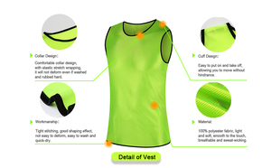 Ropa de entrenamiento transpirable Ropa de fútbol Baberos de entrenamiento Ropa deportiva de entrenamiento alto Camiseta de fútbol Camisetas de fútbol Ropa Uniformes Chaleco - Product Image 4