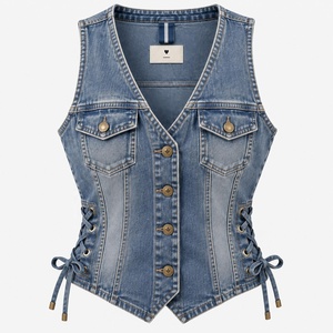 Fournisseur de vestes en jean pour femmes sur mesure, denim coton 350 g/m², production en gros sous marque privée pour les détaillants américains - Product Image 2