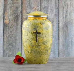 Urnes de crémation de haute qualité Urne funéraire Urne de crémation en métal en aluminium pour garder les cendres humaines Pot de crémation en gros Nouvelle conception - Product Image 5