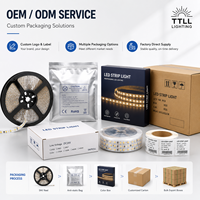 Tidak Ada Penurunan Tegangan 20 Meter 24V WS2811 RGBIC LED Strip 120leds/m Lampu Strip LED RGBIC Alamat LED Strip Kelas Komersial