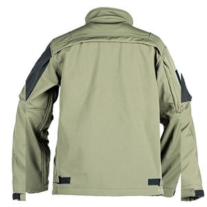 Imperméable Soft Shell tactique coupe-vent hommes automne hiver peau de requin polaire en peluche veste épaissie chaud veste manteau - Product Image 2