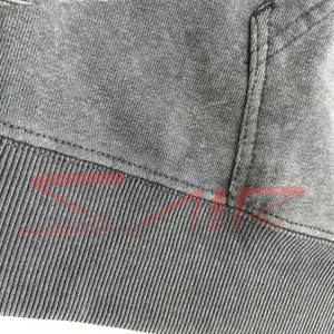 Sweat à capuche pour homme 100% coton de style vintage délavé à l'acide du fabricant OEM Logo personnalisable Streetwear pour l'hiver Motif solide - Product Image 5