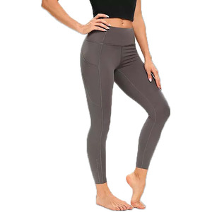 Workout Clothing Gym Wear Active Seamless Women Athletic Wear <b>Plus</b> <b>Size</b> Yoga <b>Cropped</b> Fitness Spandex Nylon <b>Leggings</b> SI-YL-012 - Product Image 2