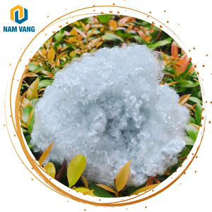 Fabricant de fibres discontinues de polyester recyclées 6Dx64mm HCS (siliconées creuses conjuguées) au Vietnam certifié ISO, OEKO et GRS - Product Image 1