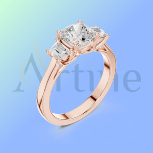 Joyas radiantes de seda 18K Gold Eternity Band con piedras de diamantes simulados - Product Image 1