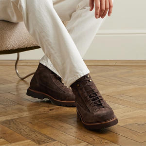 Chaussures brogues en daim souple avec bords perforés et semelle légère, chaussures décontractées pour hommes, chaussures tendance - Product Image 3