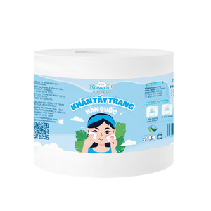 Toalla Facial Desechable Kawaii 400 Hojas 10x10cm Toallitas Desmaquillantes Rollo DE UNA Fábrica de Vietnam - Product Image 1